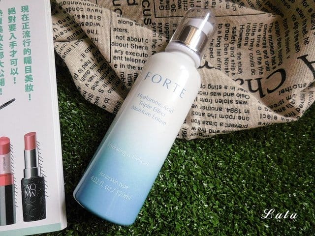 FORTE 玻尿酸三重水潤霜後乳。雙重玻尿酸，質地清爽不黏膩，淡淡芳香怡人，夏季保濕不油膩
