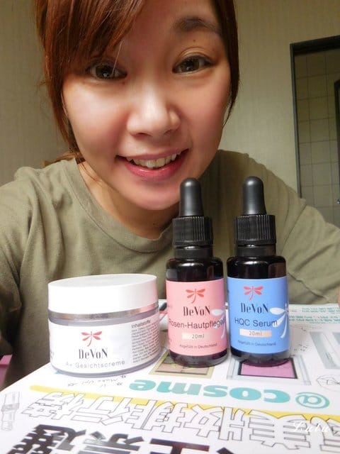 #ollobaby #德氛精油 #德國原裝進口。DeVoN 德氛 HQC保濕Q彈精華液＋佳麗玫瑰油＋美麗霜。以天然植物萃取物與植物油為基礎原料的臉部保養產品