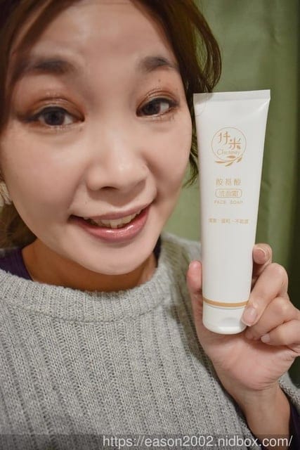 高濃度胺基酸洗面乳推薦。仟米胺基酸洗面霜。溫和洗淨臉部肌膚，保濕清爽不黏膩