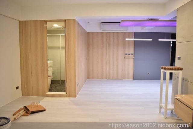 台北新店室內裝修【漆滿億油漆工程】舊屋翻新變豪宅-油漆施工推薦，讓老舊的牆面，粉刷變繽紛系的床頭牆(板橋,三重,大台北等地服務)