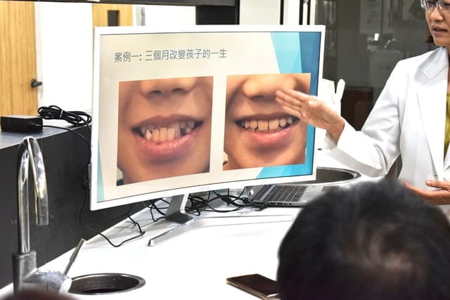 台中光流牙科隱適美說明會。黃汝萍醫師。隱適美隱形矯正認證醫師。不拔牙矯正。隱形牙套，矯正牙齒不疼痛，可以正常吃東西
