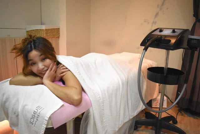 EUNICE SPA（台北公館）。TRX肌瘦黃金馬甲體雕&急速爆汗甩脂課程。免運動，只要躺著，就可以享受大量運動後的爆汗快感