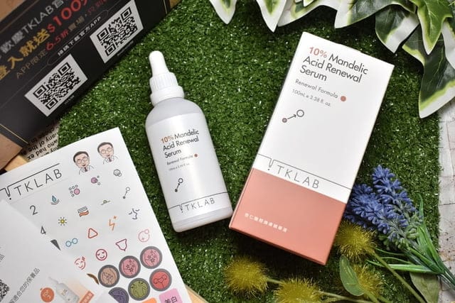TKLAB 10%杏仁酸輕煥膚精華液。含10%杏仁酸，通暢毛孔，解決黑頭&白頭困擾。TKLAB特別設計專for合適膚質使用的杏仁酸保養產品，你的毛孔問題，交給TKLAB