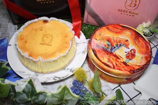 2020伴手禮/中秋禮盒推薦。#貝式特烘培坊。BEST Bakery。鳳皇酥/法式海鹽蝴蝶餅/小花曲奇/【費城凹乳酪蛋糕】鐵盒濃乳酪