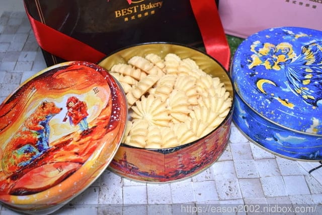 2020伴手禮/中秋禮盒推薦。#貝式特烘培坊。BEST Bakery。鳳皇酥/法式海鹽蝴蝶餅/小花曲奇/【費城凹乳酪蛋糕】鐵盒濃乳酪