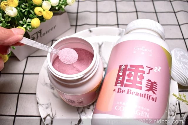 睡了美-白藜蘆醇胜肽膠原蛋白粉。女神青春三大成分。一天1~2次，由內而外的完美保養