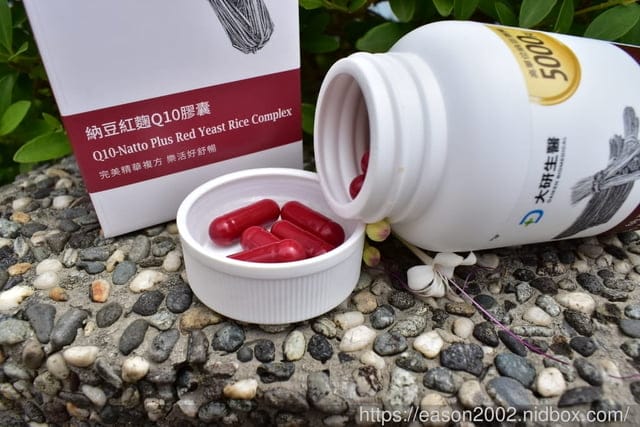大研生醫 納豆紅麴膠囊。添加高單位5000FU的納豆激酶，促進新陳代謝、調整體質與維持健康