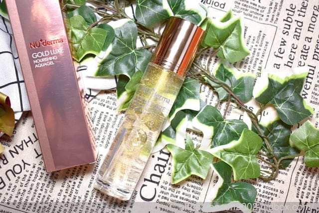 精華級的化妝水。＃NU+derma 金采極緻晶凍凝露。懶人保養秘笈