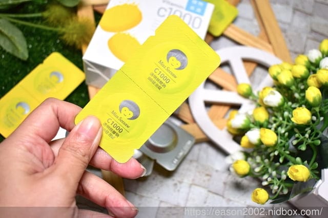 開箱體驗分享。專為女性著想「Miss Seesaw」C1000透明質酸鈉BB發泡錠，一天一杯，一錠抵42顆橘子的維生素C，讓肌膚水潤透亮
