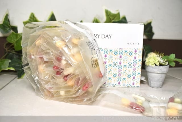 訂製自己的保健食品 美天美點。一盒30天份量，一日健康 補給包，一次補足每日養分所需，小包裝方便隨身攜帶