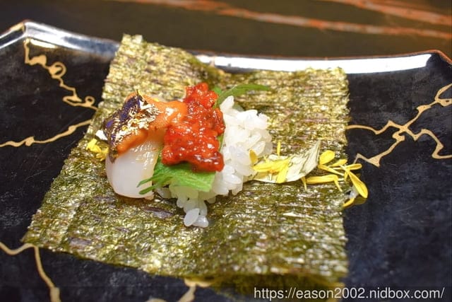 新竹美食|山上走走 日式無菜單燒肉專門店。浪漫夢幻海底世界享受頂級A5和牛/飯後甜品：金箔霜淇淋