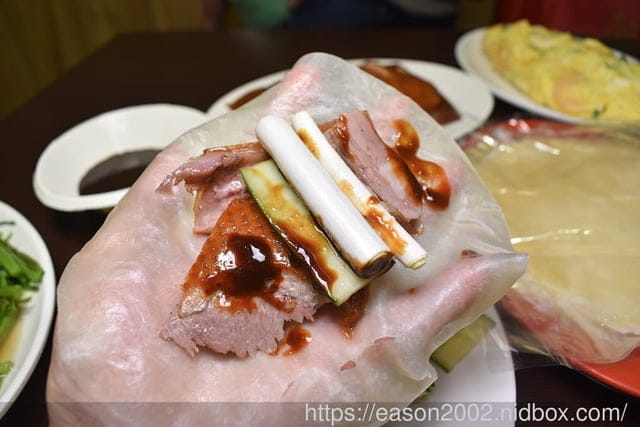 新北汐止美食推薦 | 丞相鵝肉 片皮鴨半鴨兩吃 脆皮片鴨包餅皮＋炒鴨菜 各式熱炒