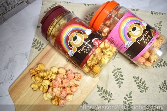 開架零食推薦 | Malulu 瑪魯魯爆米花 可愛討喜的日本「第一守護神犬」MALULU瑪魯魯 大人風龍蝦口味 v.s 孩子氣的草莓風味