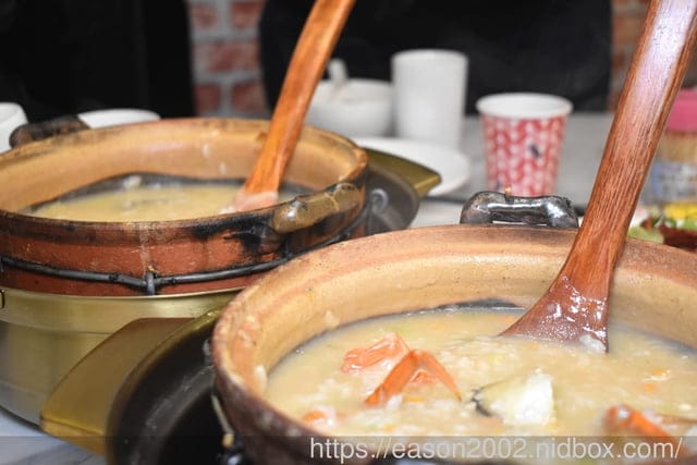 板橋美食 | 稻香園陳記潮汕砂鍋粥板橋三民店 現撈海鮮、生米細熬的海鮮砂鍋粥 鮮甜美味 搭配私房料理 板橋宵夜、外送首選
