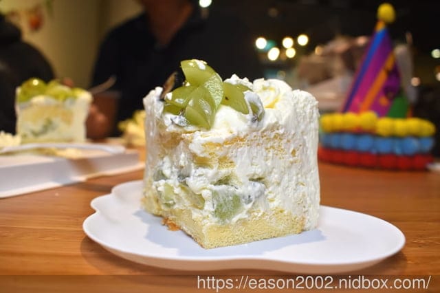 寶寶周歲生日蛋糕 | 4k手作烘培 4吋綠葡萄奶霜 手作低糖生乳奶霜+加州綠葡萄+莫諾尼香草戚風