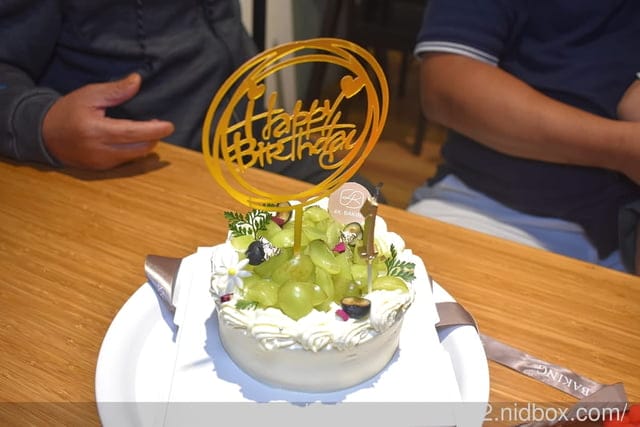 寶寶周歲生日蛋糕 | 4k手作烘培 4吋綠葡萄奶霜 手作低糖生乳奶霜+加州綠葡萄+莫諾尼香草戚風