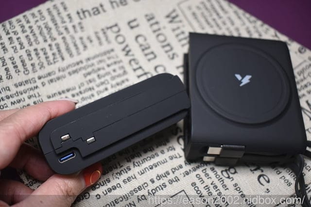 行動電源推薦 | 【YOMIX優迷】八合一自帶線22W三孔快充10000mAh可拆插頭行動電源(PD/QC快充/電量顯示/MagSafe/自帶雙線/iWatch磁吸充/超能充）
