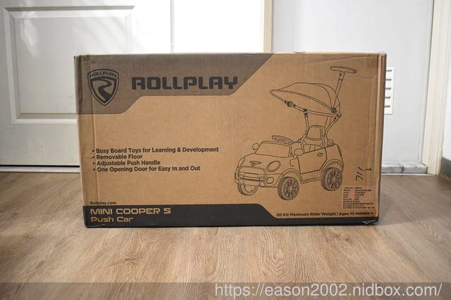 Snmartmom 聰明媽咪 | MINI Cooper 嬰幼兒造型滑步車 Push Car 台灣獨家代理 可拆卸操控推桿，輕鬆操控助步推行 兒童手推車、平衡車、兒童滑步車 推薦