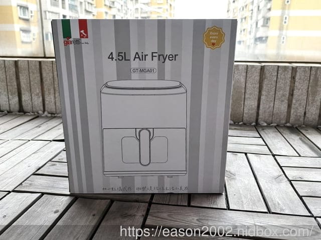 義大利Giaretti 4.5L智慧型氣炸鍋 | 內建精準控溫、雙層透明可視窗、24小時預約 輕鬆實現美食靈感！